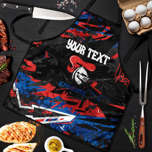 Personalized Newcastle Knights Apron Graffiti Grunge Abstract Urban Street Style Design