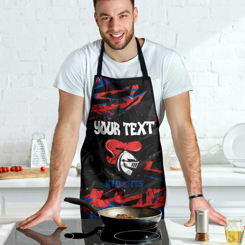Personalized Newcastle Knights Apron Graffiti Grunge Abstract Urban Street Style Design
