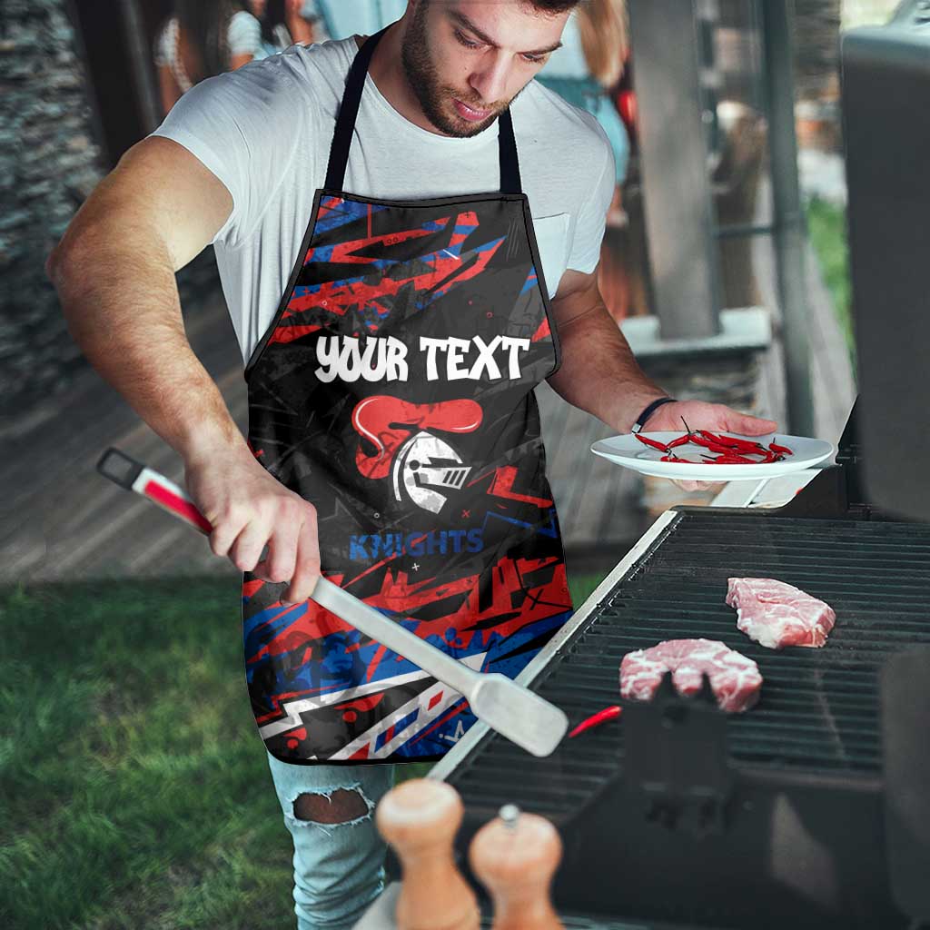 Personalized Newcastle Knights Apron Graffiti Grunge Abstract Urban Street Style Design
