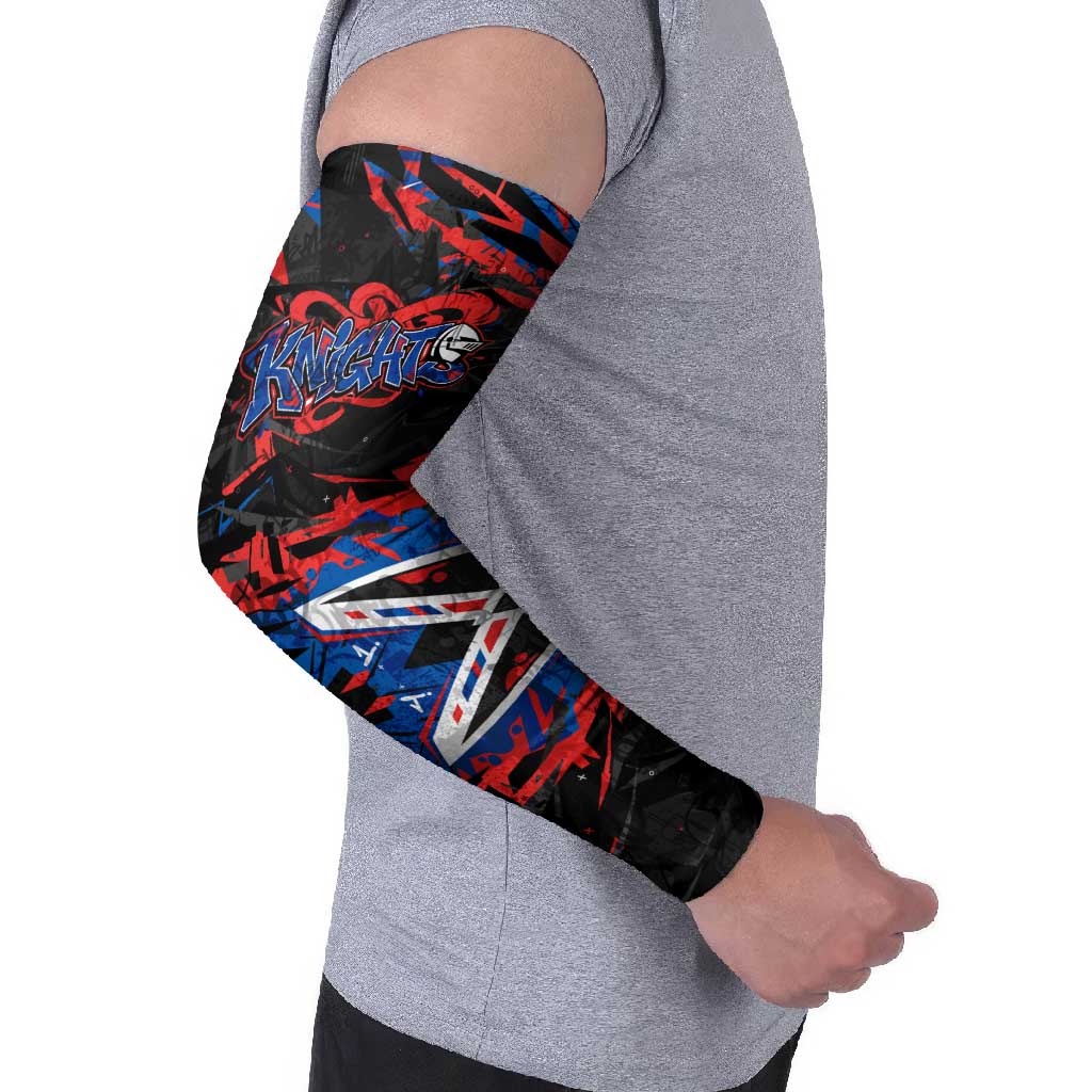 Personalized Newcastle Knights Arm Sleeves Graffiti Grunge Abstract Urban Street Style Design