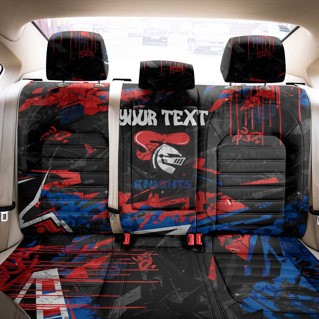 Personalized Newcastle Knights Back Car Seat Cover Graffiti Grunge Abstract Urban Street Style Design