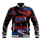 Personalized Newcastle Knights Baseball Jacket Graffiti Grunge Abstract Urban Street Style Design