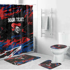 Personalized Newcastle Knights Bathroom Set Graffiti Grunge Abstract Urban Street Style Design