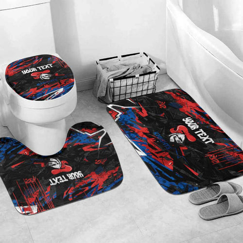 Personalized Newcastle Knights Bathroom Set Graffiti Grunge Abstract Urban Street Style Design