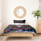 Personalized Newcastle Knights Bedding Set Graffiti Grunge Abstract Urban Street Style Design