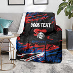 Personalized Newcastle Knights Blanket Graffiti Grunge Abstract Urban Street Style Design