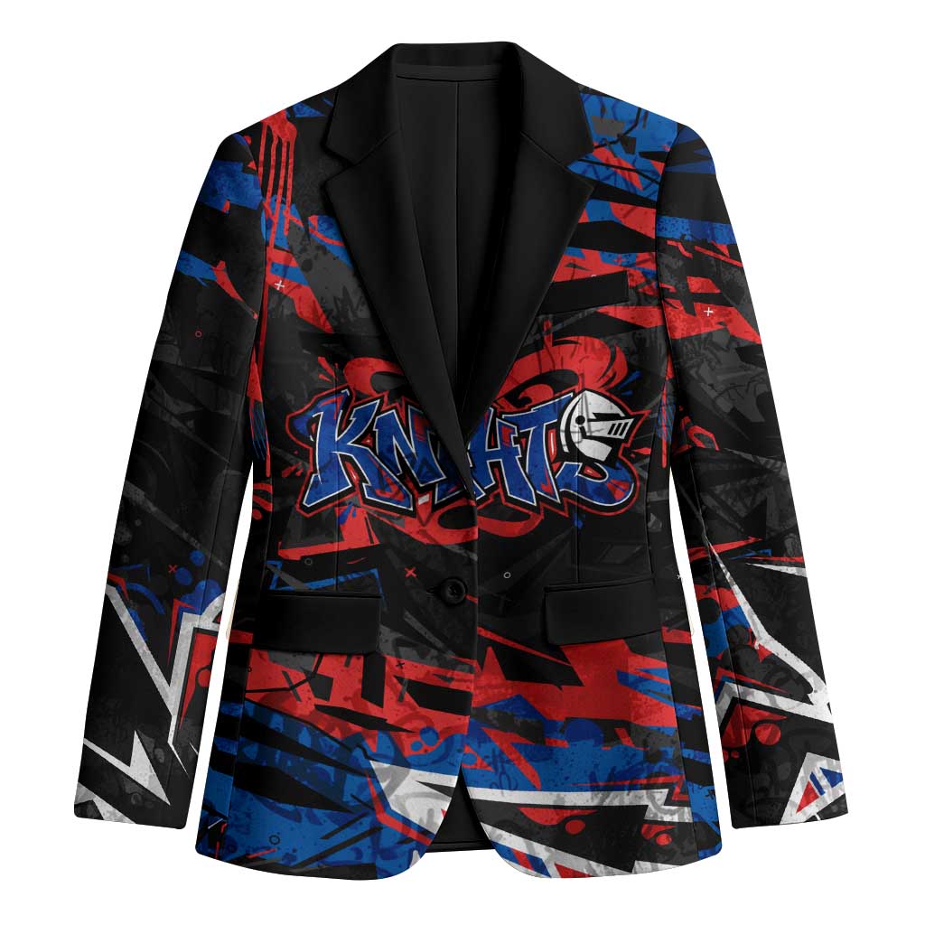 Personalized Newcastle Knights Blazer Graffiti Grunge Abstract Urban Street Style Design