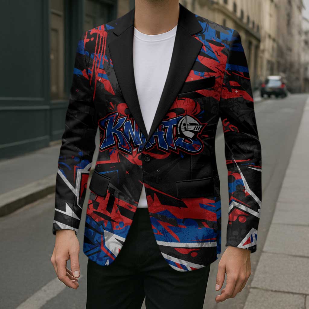 Personalized Newcastle Knights Blazer Graffiti Grunge Abstract Urban Street Style Design