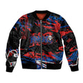 Personalized Newcastle Knights Bomber Jacket Graffiti Grunge Abstract Urban Street Style Design