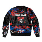 Personalized Newcastle Knights Bomber Jacket Graffiti Grunge Abstract Urban Street Style Design