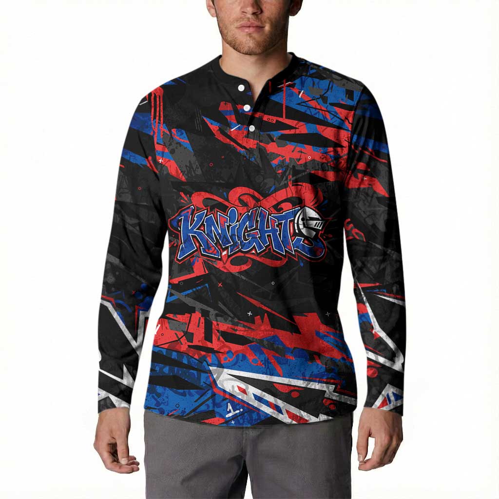 Personalized Newcastle Knights Button Sweatshirt Graffiti Grunge Abstract Urban Street Style Design