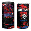 Personalized Newcastle Knights 4 in 1 Can Cooler Tumbler Graffiti Grunge Abstract Urban Street Style Design