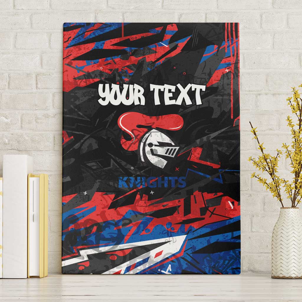 Personalized Newcastle Knights Canvas Wall Art Graffiti Grunge Abstract Urban Street Style Design