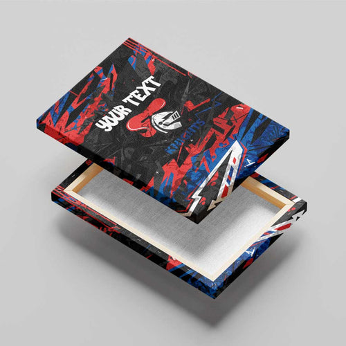 Personalized Newcastle Knights Canvas Wall Art Graffiti Grunge Abstract Urban Street Style Design