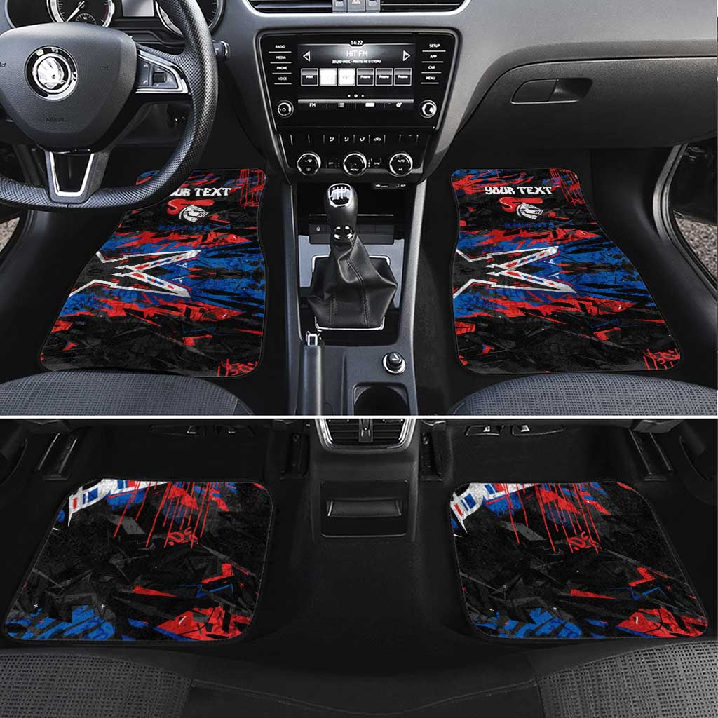 Personalized Newcastle Knights Car Mats Graffiti Grunge Abstract Urban Street Style Design