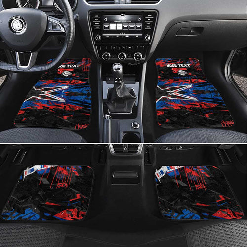 Personalized Newcastle Knights Car Mats Graffiti Grunge Abstract Urban Street Style Design