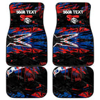 Personalized Newcastle Knights Car Mats Graffiti Grunge Abstract Urban Street Style Design
