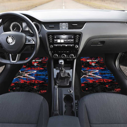 Personalized Newcastle Knights Car Mats Graffiti Grunge Abstract Urban Street Style Design