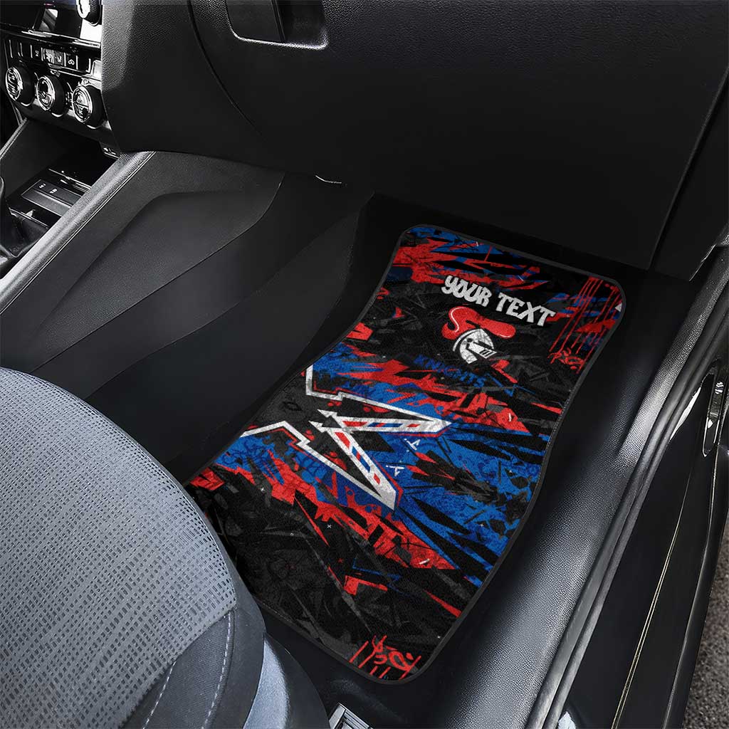Personalized Newcastle Knights Car Mats Graffiti Grunge Abstract Urban Street Style Design