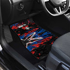 Personalized Newcastle Knights Car Mats Graffiti Grunge Abstract Urban Street Style Design