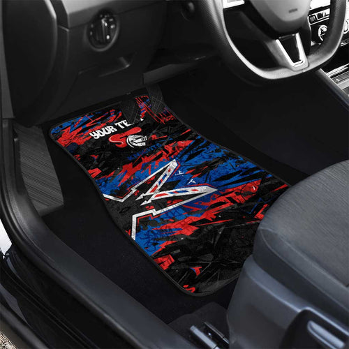 Personalized Newcastle Knights Car Mats Graffiti Grunge Abstract Urban Street Style Design