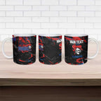 Personalized Newcastle Knights Ceramic Mug Graffiti Grunge Abstract Urban Street Style Design