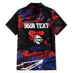 Personalized Newcastle Knights Family Matching Mermaid Dress and Hawaiian Shirt Graffiti Grunge Abstract Urban Street Style Design