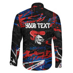 Personalized Newcastle Knights Family Matching Off Shoulder Maxi Dress and Hawaiian Shirt Graffiti Grunge Abstract Urban Street Style Design