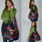 Personalized Newcastle Knights Grocery Bag Graffiti Grunge Abstract Urban Street Style Design