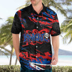 Personalized Newcastle Knights Hawaiian Shirt Graffiti Grunge Abstract Urban Street Style Design