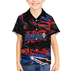 Personalized Newcastle Knights Hawaiian Shirt Graffiti Grunge Abstract Urban Street Style Design
