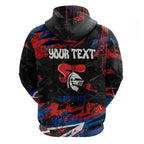 Personalized Newcastle Knights Hoodie Graffiti Grunge Abstract Urban Street Style Design