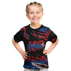 Personalized Newcastle Knights Kid T Shirt Graffiti Grunge Abstract Urban Street Style Design