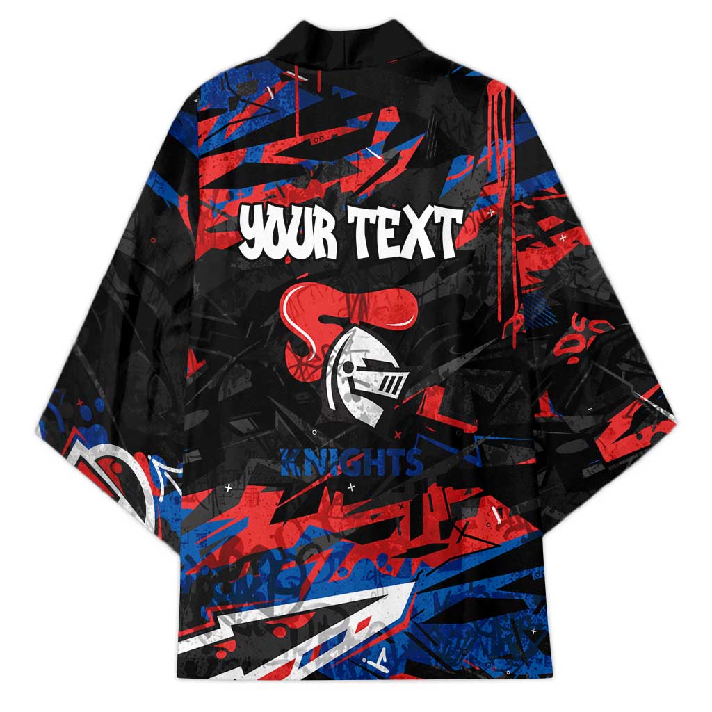 Personalized Newcastle Knights Kimono Graffiti Grunge Abstract Urban Street Style Design