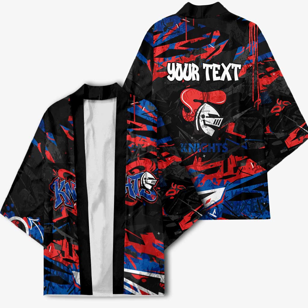 Personalized Newcastle Knights Kimono Graffiti Grunge Abstract Urban Street Style Design