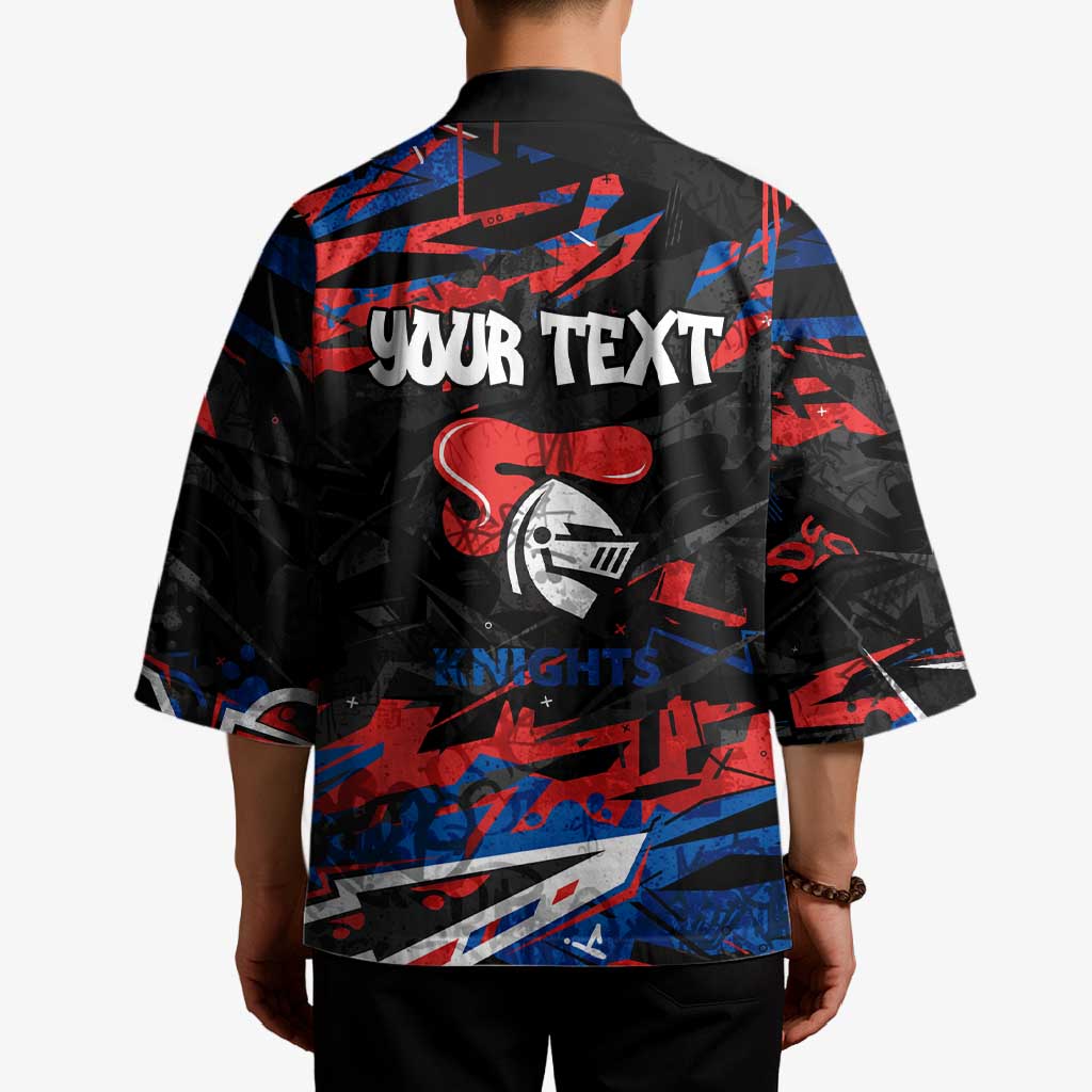 Personalized Newcastle Knights Kimono Graffiti Grunge Abstract Urban Street Style Design