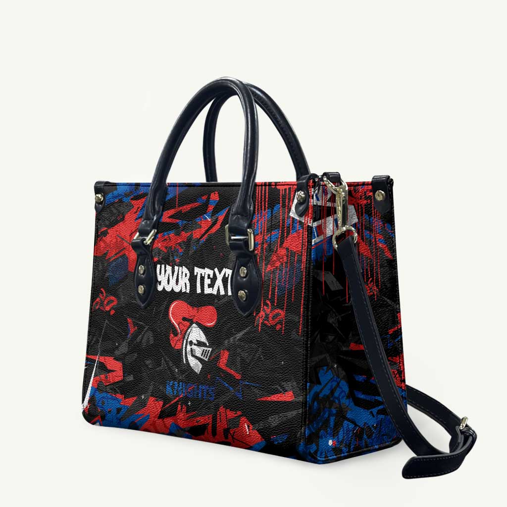 Personalized Newcastle Knights Leather Bag Graffiti Grunge Abstract Urban Street Style Design