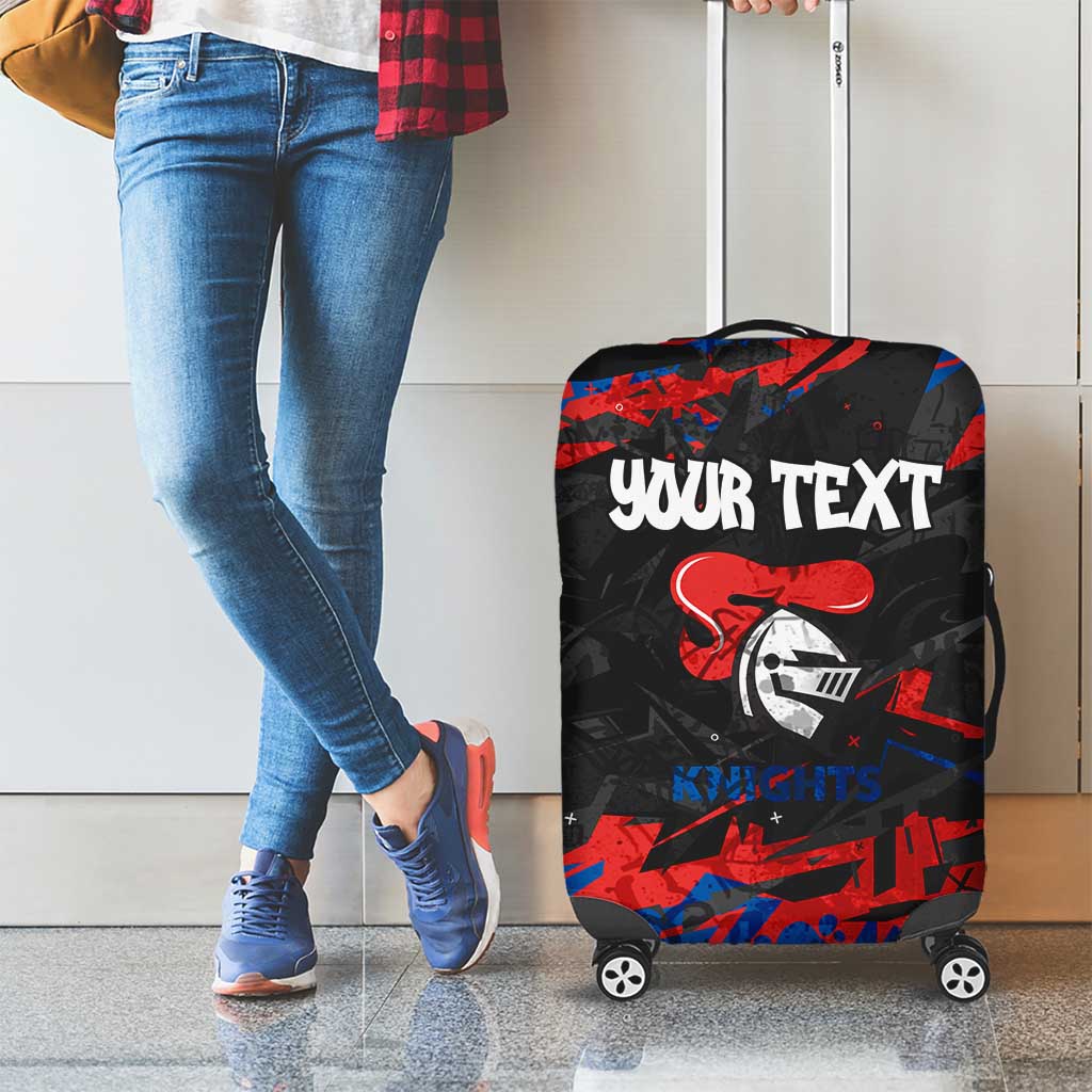 Personalized Newcastle Knights Luggage Cover Graffiti Grunge Abstract Urban Street Style Design