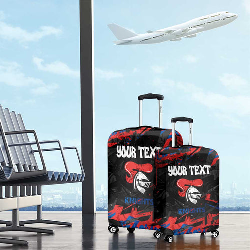Personalized Newcastle Knights Luggage Cover Graffiti Grunge Abstract Urban Street Style Design