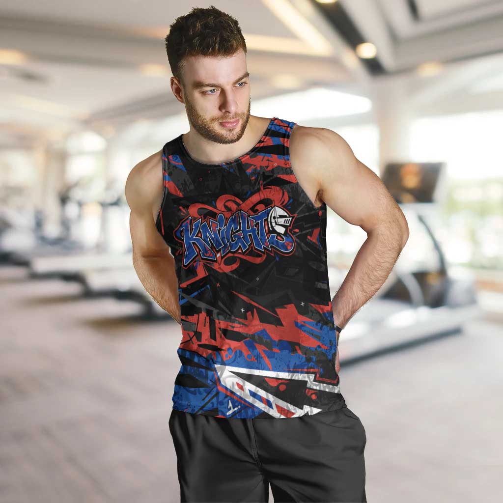 Personalized Newcastle Knights Men Tank Top Graffiti Grunge Abstract Urban Street Style Design