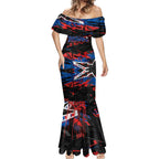 Personalized Newcastle Knights Mermaid Dress Graffiti Grunge Abstract Urban Street Style Design