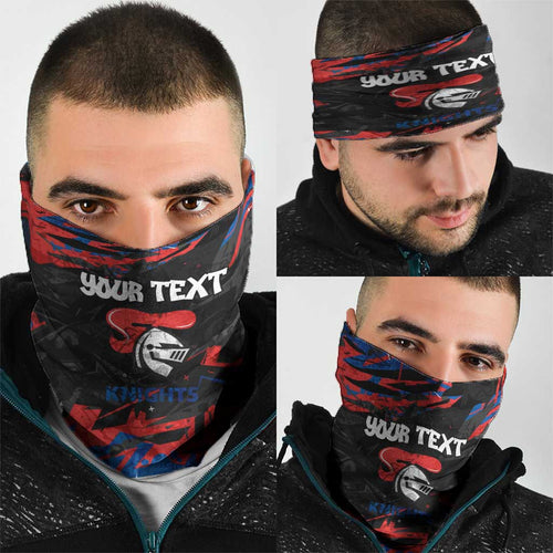 Personalized Newcastle Knights Neck Gaiter Graffiti Grunge Abstract Urban Street Style Design