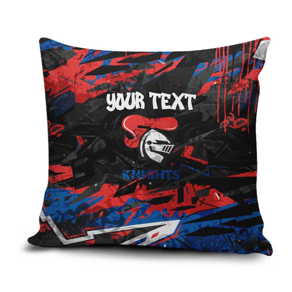 Personalized Newcastle Knights Pillow Cover Graffiti Grunge Abstract Urban Street Style Design