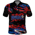 Personalized Newcastle Knights Polo Shirt Graffiti Grunge Abstract Urban Street Style Design