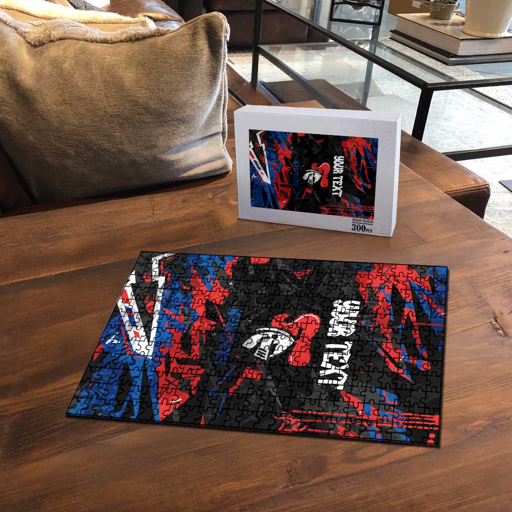 Personalized Newcastle Knights Puzzle Graffiti Grunge Abstract Urban Street Style Design