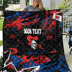 Personalized Newcastle Knights Quilt Graffiti Grunge Abstract Urban Street Style Design