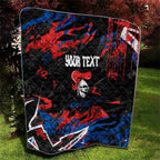 Personalized Newcastle Knights Quilt Graffiti Grunge Abstract Urban Street Style Design