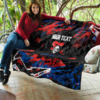 Personalized Newcastle Knights Quilt Graffiti Grunge Abstract Urban Street Style Design