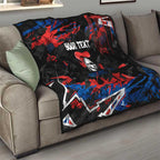 Personalized Newcastle Knights Quilt Graffiti Grunge Abstract Urban Street Style Design