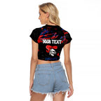 Personalized Newcastle Knights Raglan Cropped T Shirt Graffiti Grunge Abstract Urban Street Style Design
